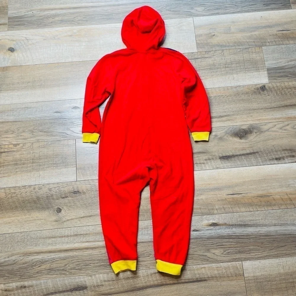 WONDER Woman Girls Hooded Fleece Union Suit Sleeper Pajamas Onesie Size XS